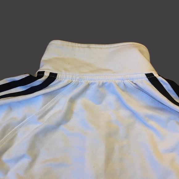 Adidas Full Zip Up Women’s Size M White Sweater - Picture 5 of 6
